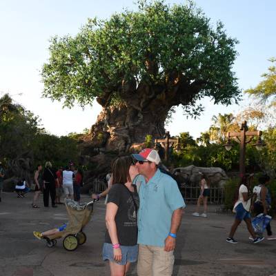 My hubby and I at the Tree of Life