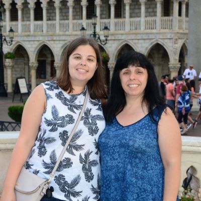 Quick photo stop in Italy at Epcot's World Showcase