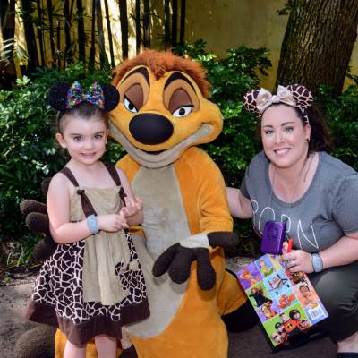 We met Timon at Disney's Animal Kingdom!