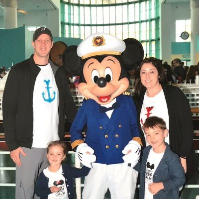 Hanging out with Captain Mickey before boarding the Disney Dream! 