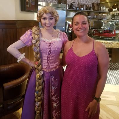 I met Rapunzel at the Bon Voyage Breakfast at Trattoria al Forno at Disney's BoardWalk