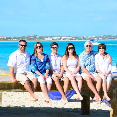 My extended family vacationing at Beaches Turks & Caicos