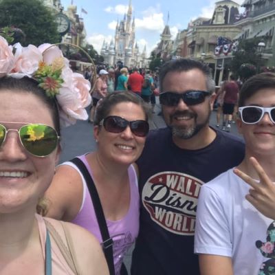 You always have to take a family selfie on Main Street!