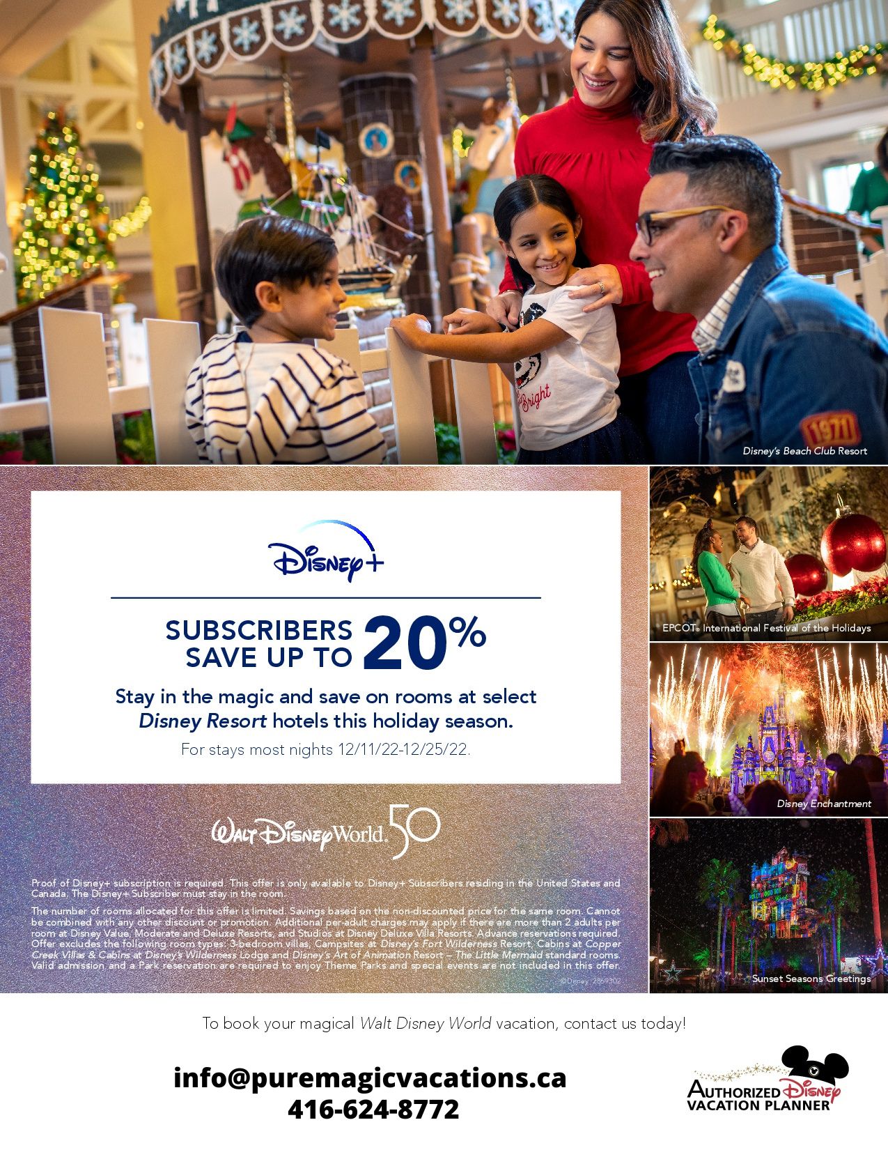 Walt Disney World - Disney+ Subscribers save up to 20%