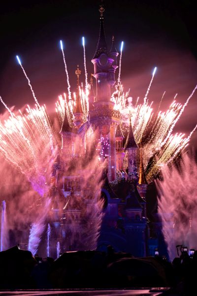 Fireworks at Disneyland Paris