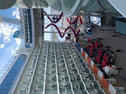 Boardwalk neighbourhood on Royal Caribbean Oasis Class ship