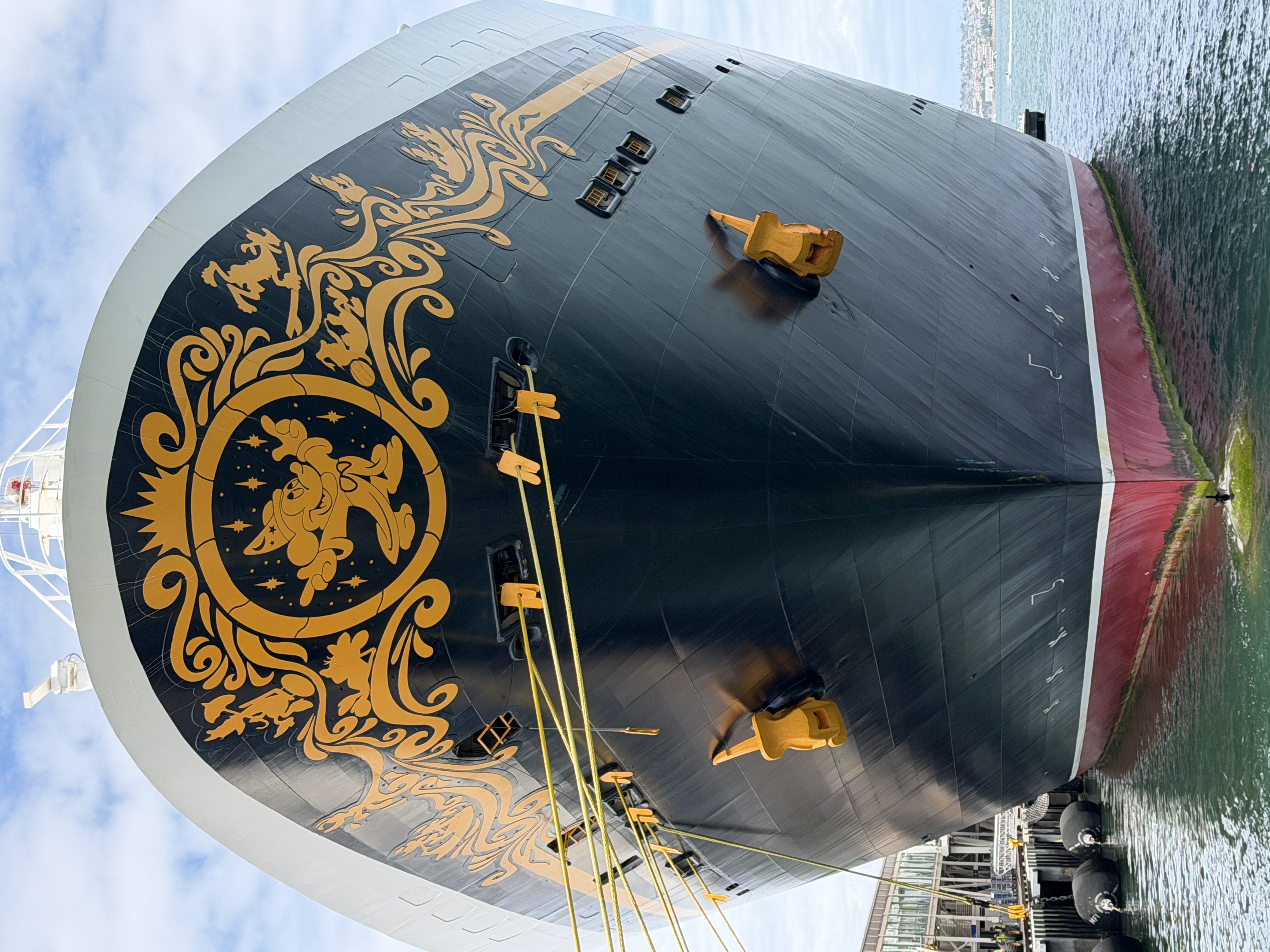 Disney Magic hull art seen while the ship is docked at the Port of San Diego.