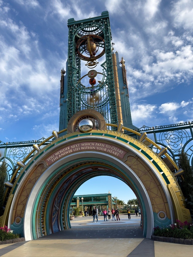entrance to universal epic universe theme park