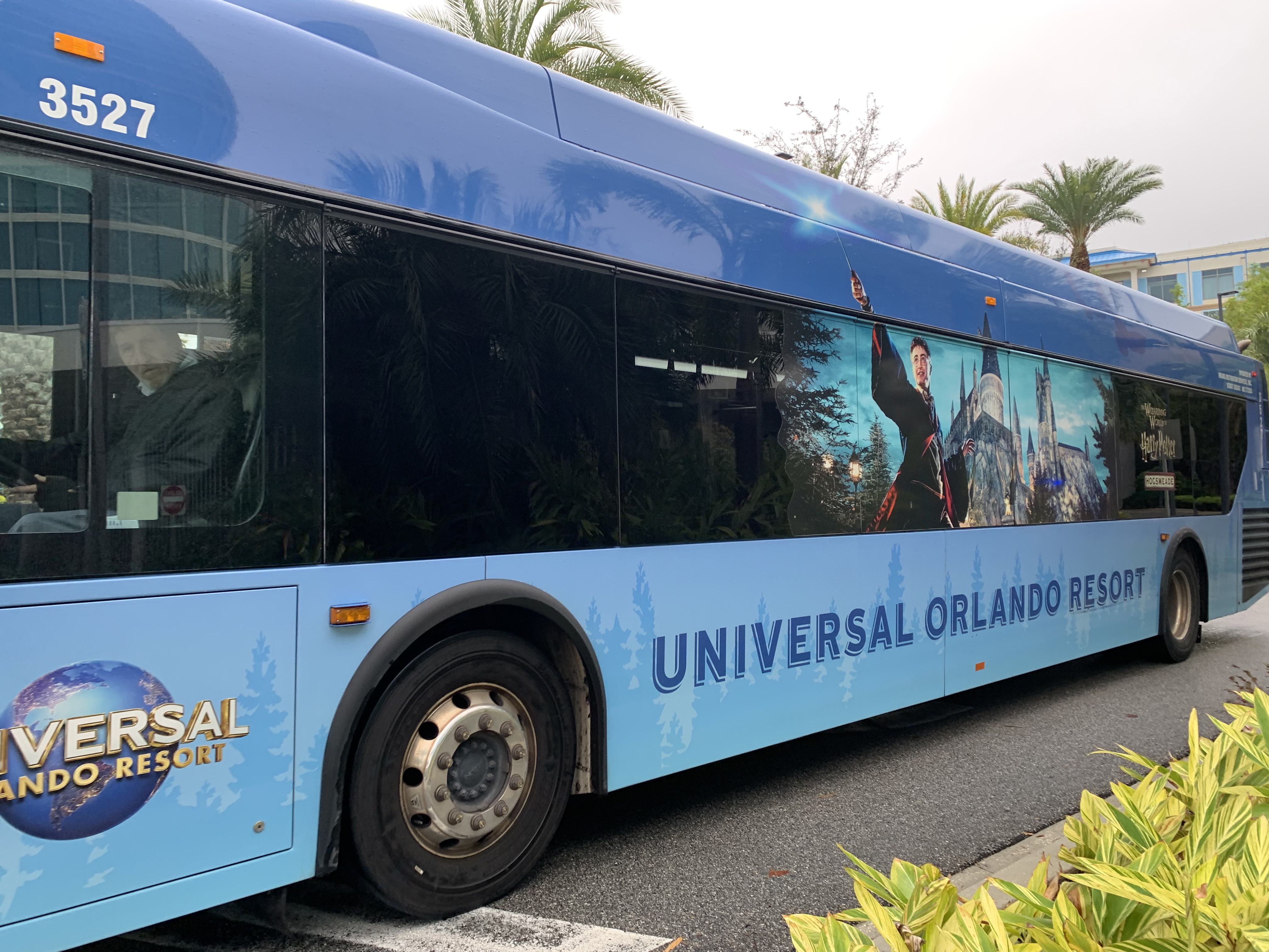 Universal Orlando Resort shuttle bus Harry Potter